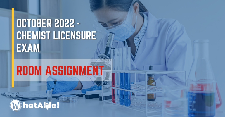room assignment october 2022 chemist licensure exam