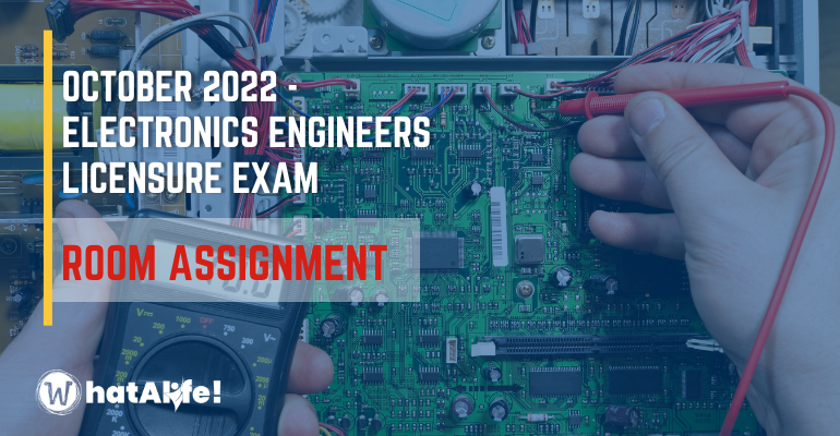 room assignment october 2022 electronics engineer licensure exam