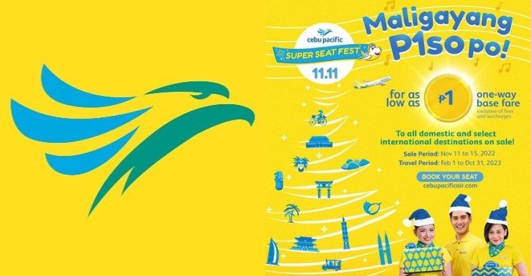 Cebu Pacific 11.11 seat sale, fares as low as Php 1
