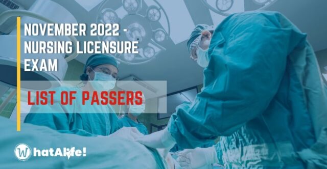 Full List Of Passers — November 2022 Nursing Licensure Exam (NLE ...