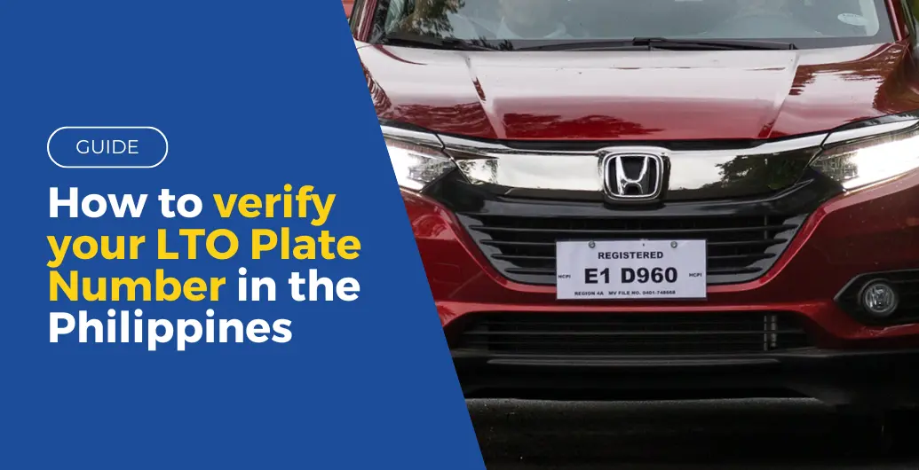 How to verify your LTO Plate Number in the Philippines