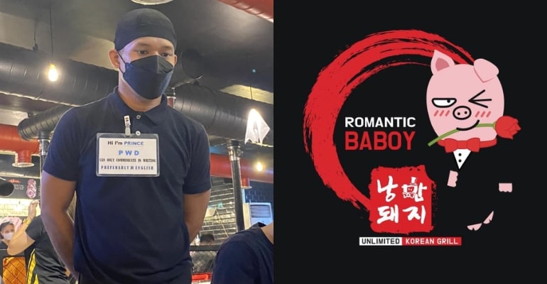 Netizens praise CDO restaurant Romantic Baboy for hiring PWD employee