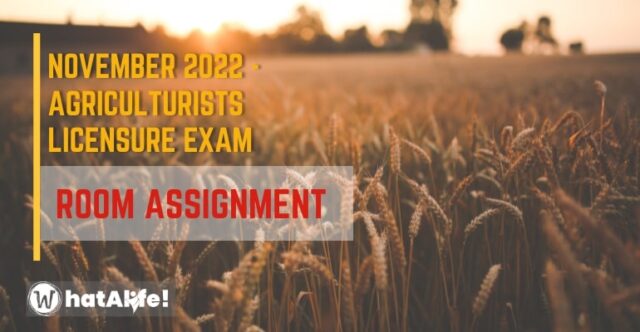 room assignments for agriculturist 2022