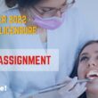 room assignment november 2022 dentist licensure exam