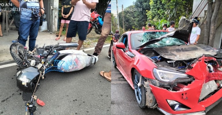 Sports car-motorcycle collision kills mother and daughter pair in CDO
