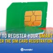 How to register sim card smart
