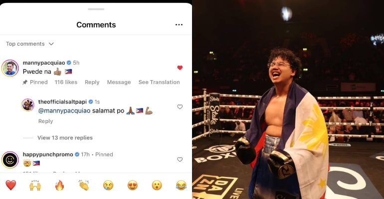 Manny Pacquiao approves YouTube boxer Salt Papi