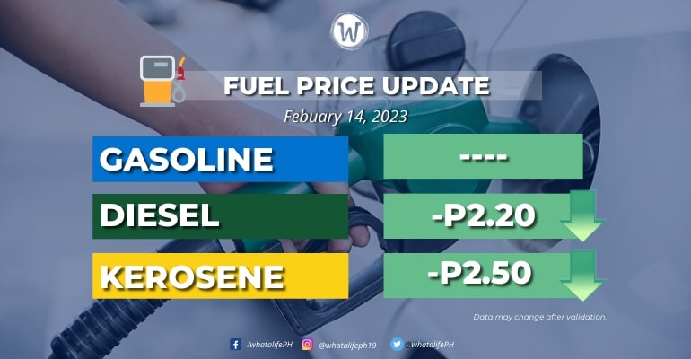Fuel price increase effective February 14, 2023