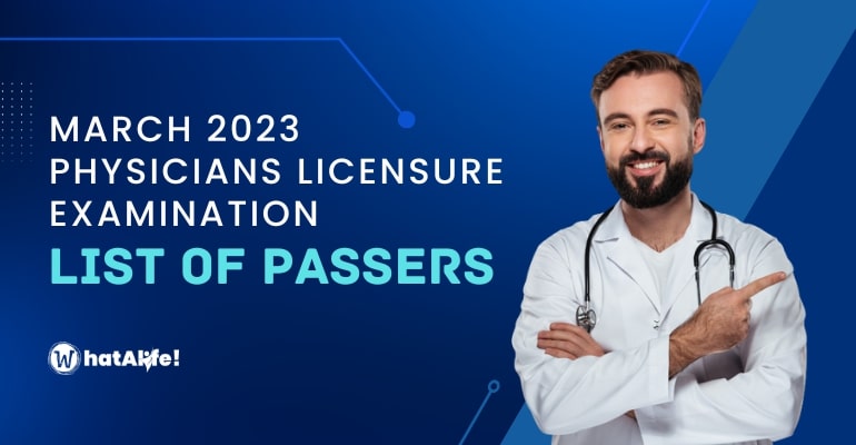 March 2023 Physicians Licensure Exam Passers