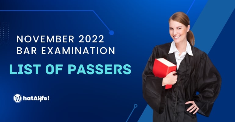 Full List of Passers — November 2022 BAR EXAM RESULTS