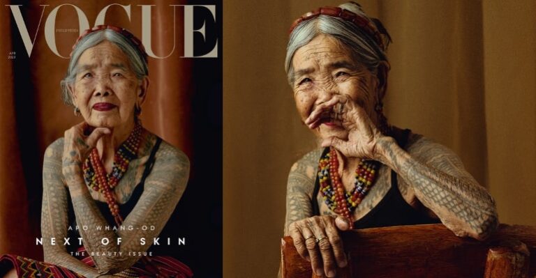 106-Year-Old Filipino Tattoo Artist Becomes Vogue's Oldest Cover Model ...