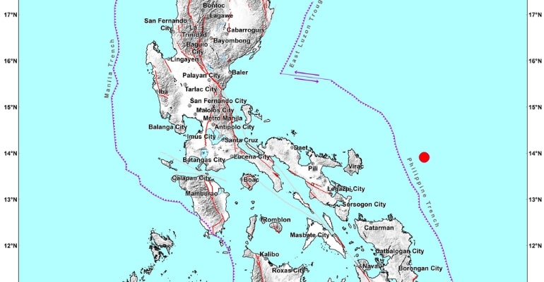 Catanduanes Struck by Magnitude 6.2 Earthquake