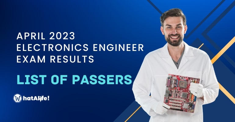 Full List of Passers — April 2023 Electronics Engineer Licensure Exam