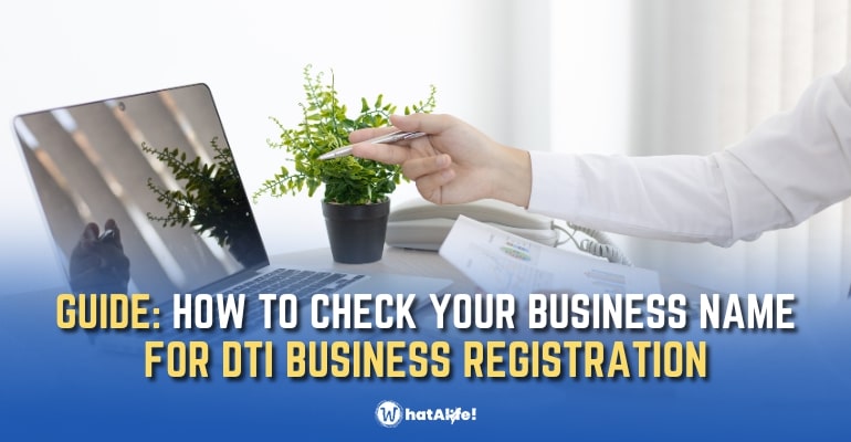 guide dti business name registration check