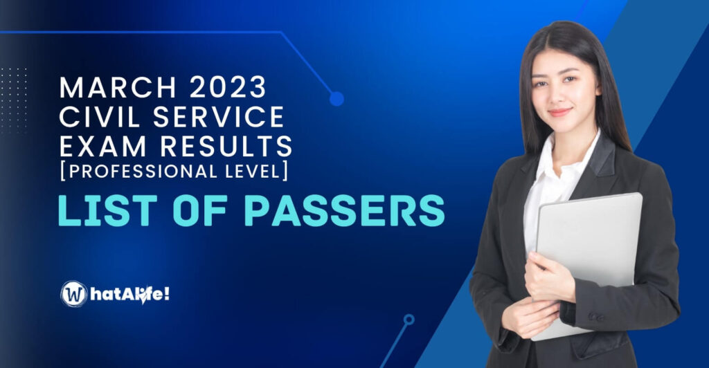 list of passers march 2023 civil service exam results professional level