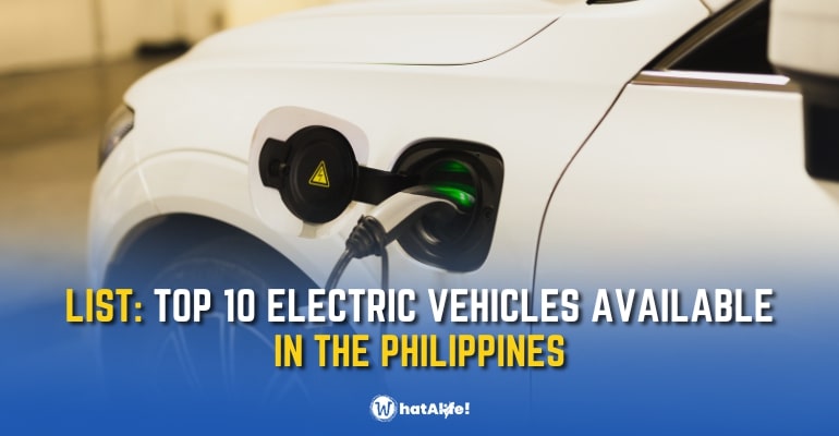 list the top 10 electric vehicles available in the philippines