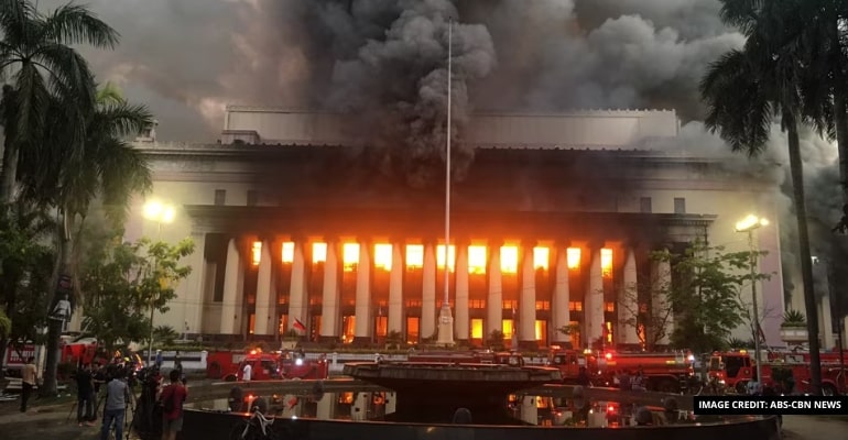 Manila Central Post Office Burns Down after Tragic Fire Accident