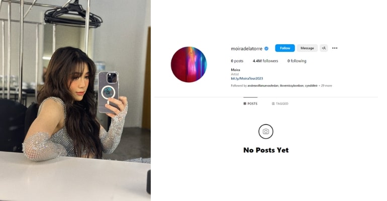 Hacked or Rebrand? Moira Dela Torre Leaves Fans Intrigued with Deleted Instagram Posts