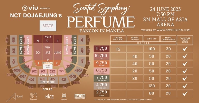 nct dojaejungs scented symphony seat plans ticket prices released