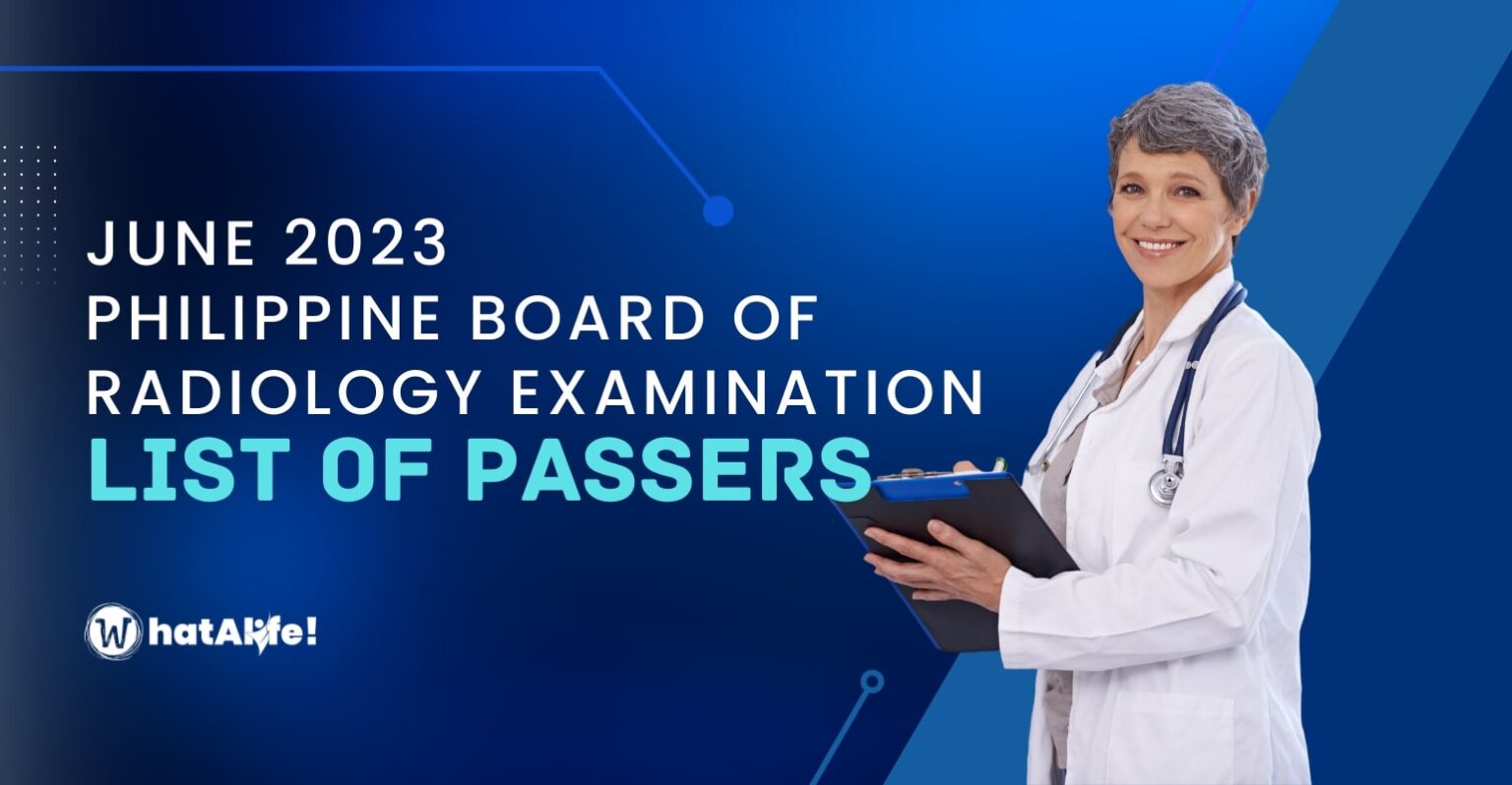 Full List of Passers — June 2023 Philippine Board of Radiology Exam