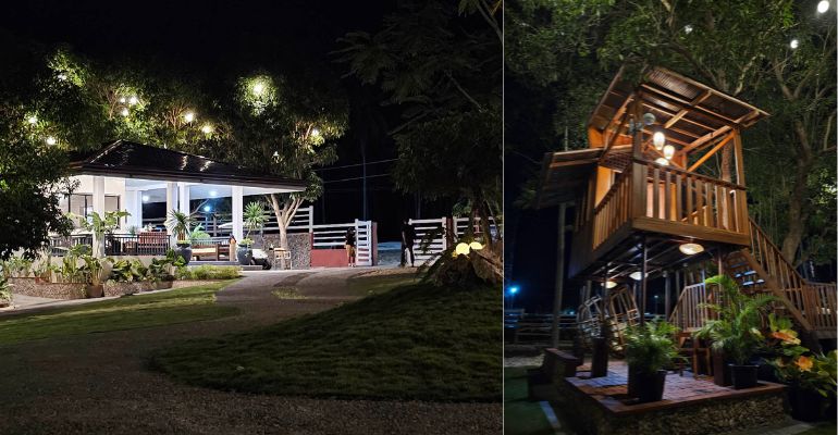 night shot of the viewpoint resort located at opol misamis oriental