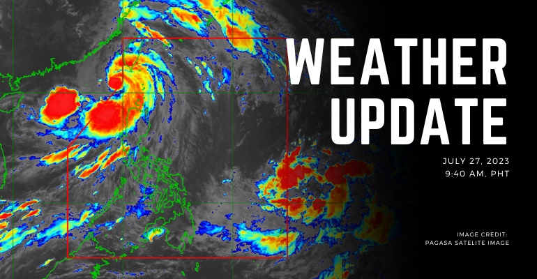 PAGASA: Typhoon EGAY Slowly Moving Away from LPA