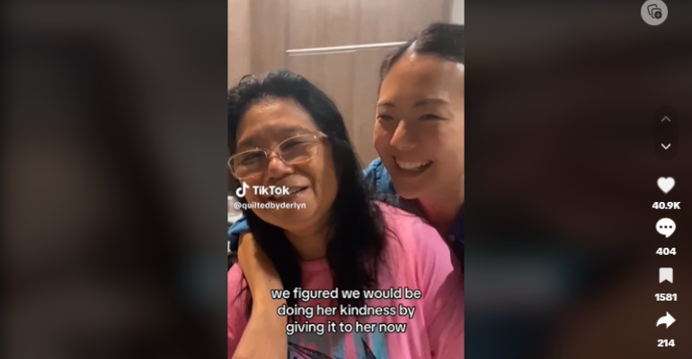 Filipina Maid Gets Emotional as Employer Surprises Her with Gift