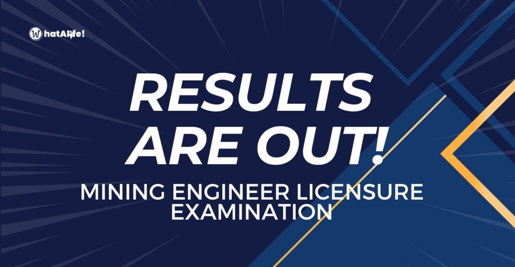 full list of passers august 2023 mining engineer licensure exam results