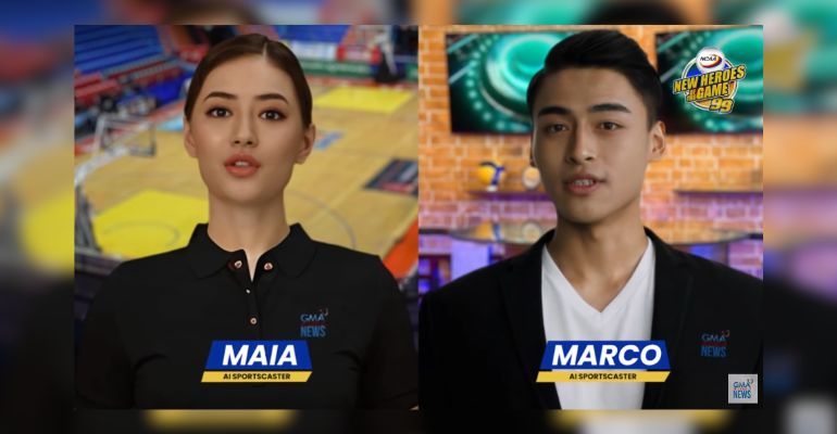 GMA Network Debuts AI Sportscasters Maia and Marco; Draws Mixed Social Media Reactions