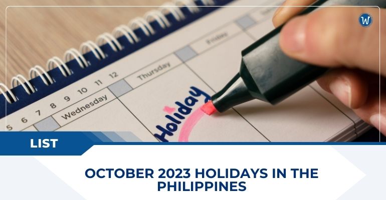 LIST: October 2023 Holidays in the Philippines