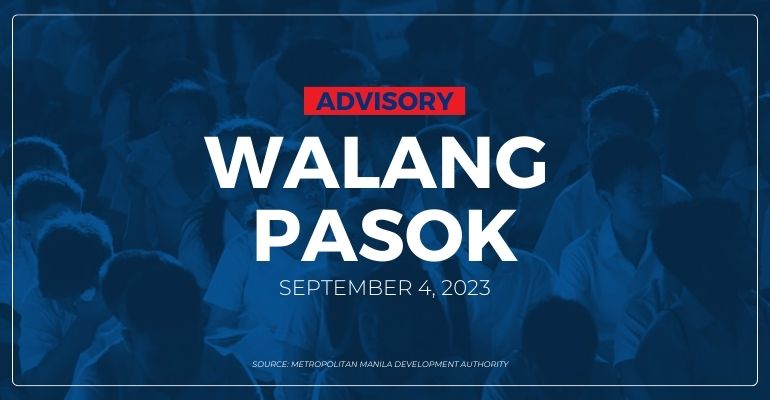 walang pasok class suspended today september 4 2023