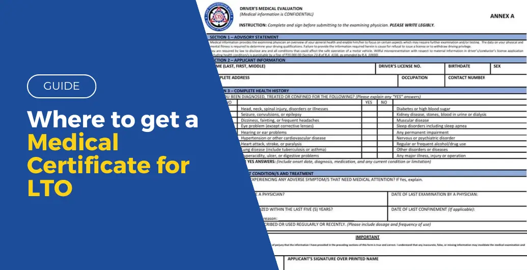 GUIDE: Where to Get a Medical Certificate for LTO (2024)