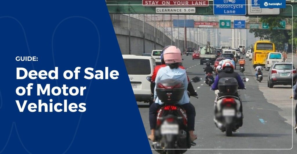 general guide about the deed of sale of motor vehicle