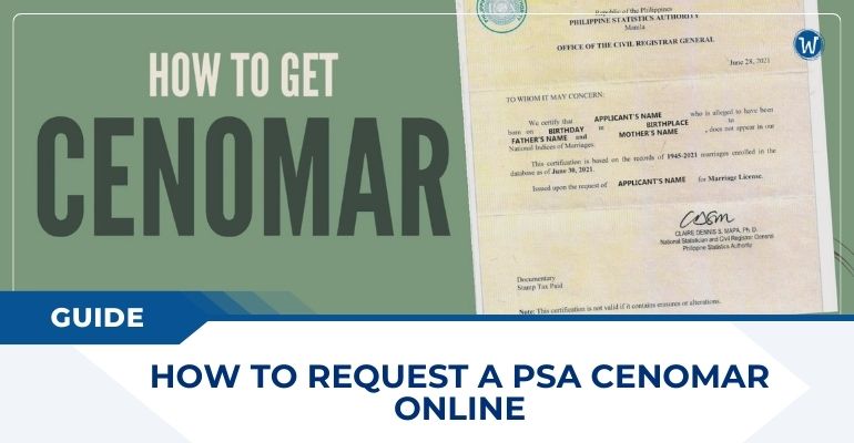 GUIDE: How to Request a PSA CENOMAR Online