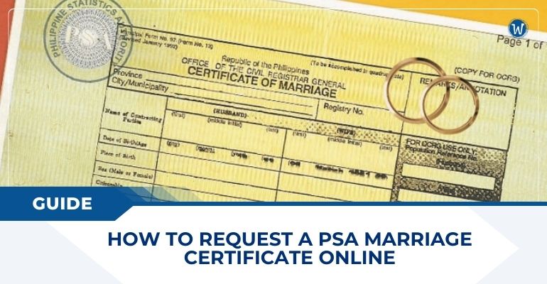 guide how to request a psa marriage certificate online