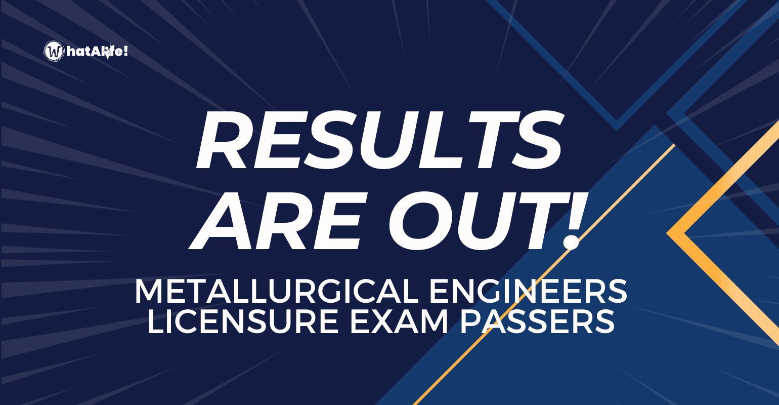 October 2023 Metallurgical Engineers Licensure Exams Result