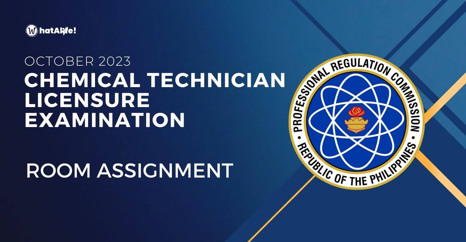 Room Assignment — Chemical Technicians Licensure Exam October 2023