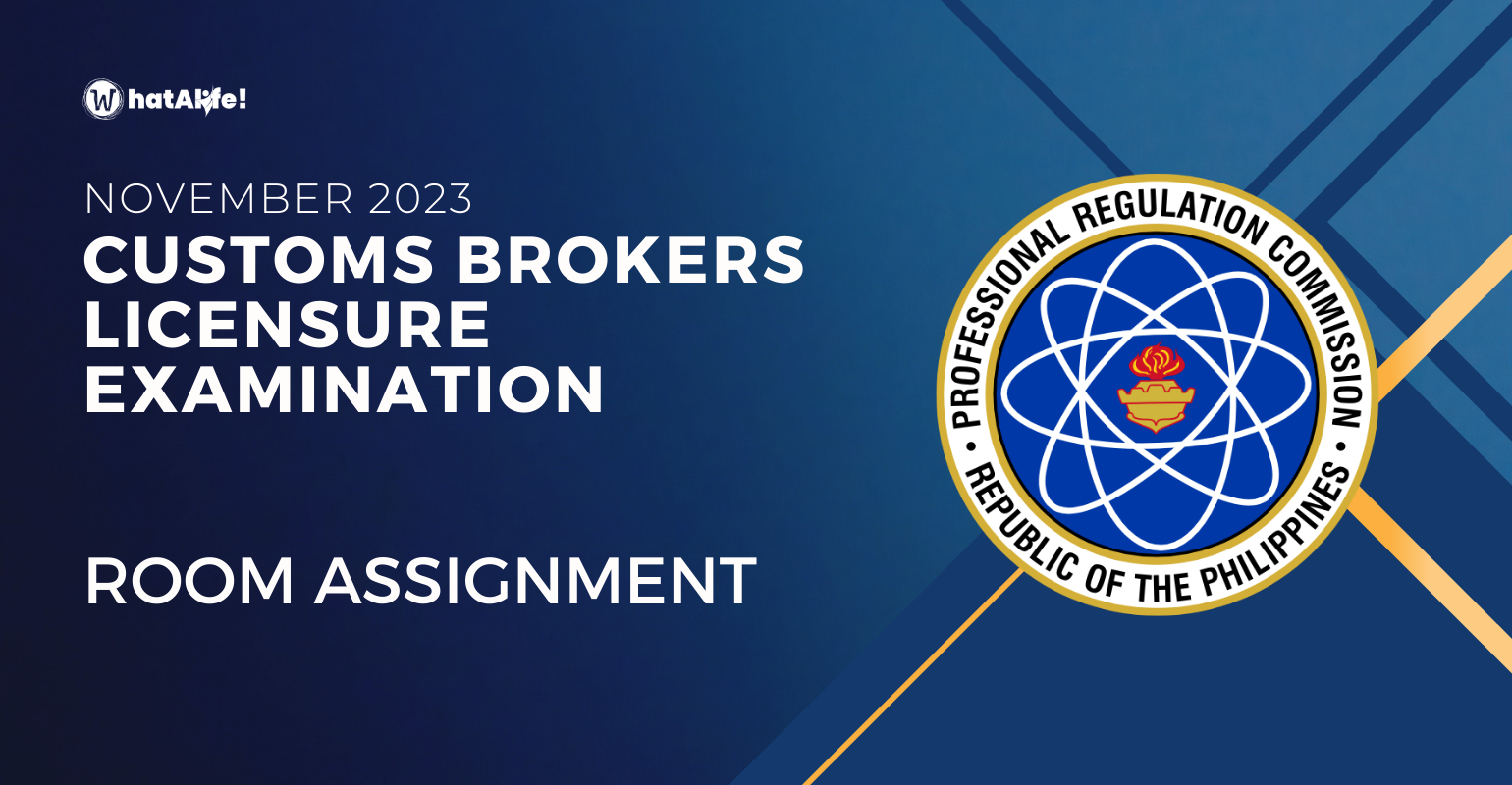 Room Assignment — November 2023 Customs Brokers Licensure Exam
