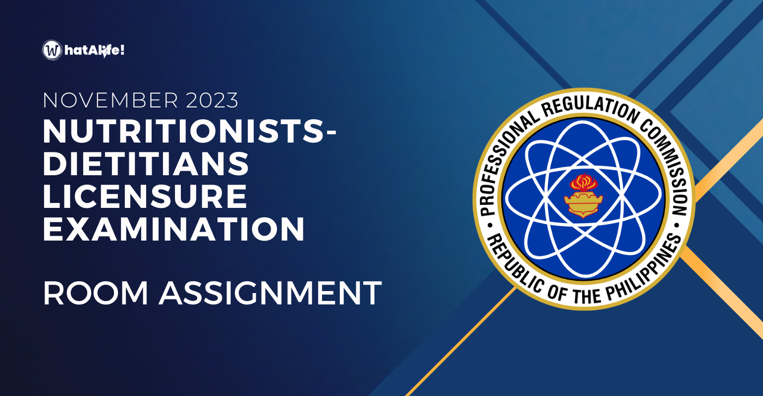 room assignment november 2023 nutritionists dietitians licensure exam