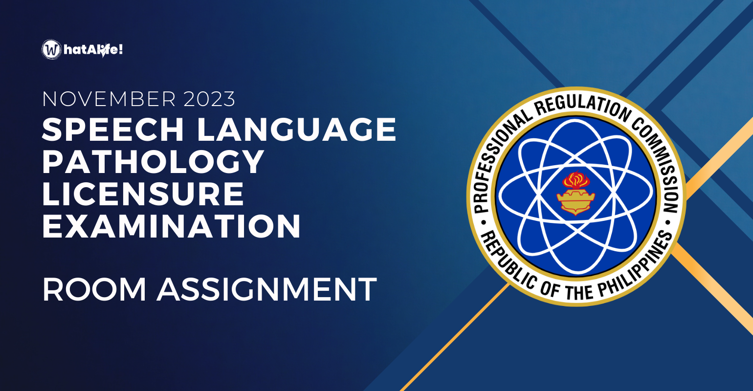 Room Assignment — November 2023 Speech Language Pathology Licensure Exam