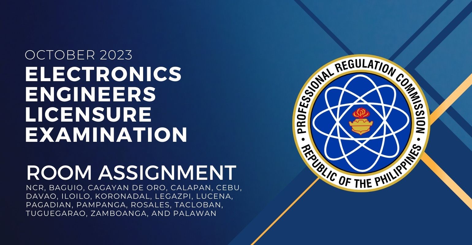 room assignment october 2023 electronic engineers licensure exam
