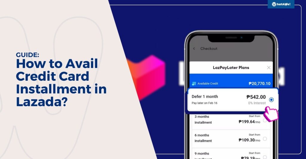 guide how to avail credit card installment in lazada 1