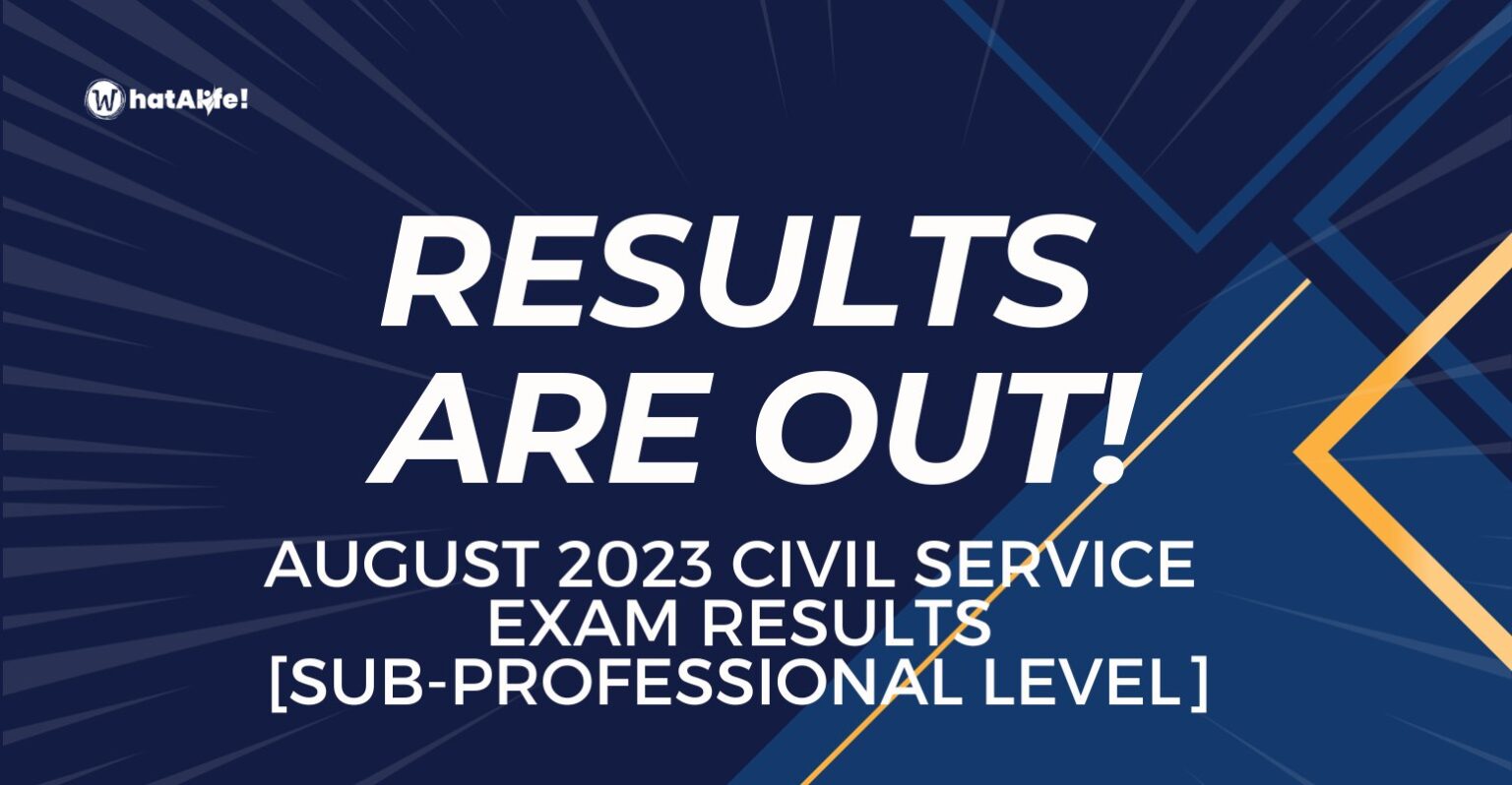 List Of Passers August 2023 Civil Service Exam Results WhatALife   List Of Passers August 2023 Civil Service Exam Results Sub Professional Level 1536x798 