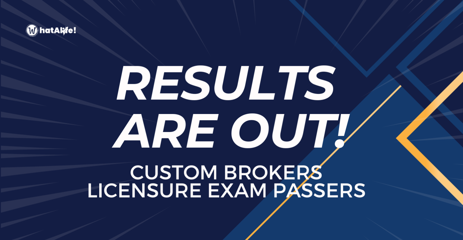 List Of Passers – November 2023 Custom Brokers Exam Results - WhatALife!