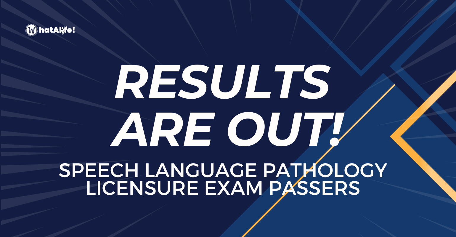 List of Passers – November 2023 Speech Language Pathology Exam Results