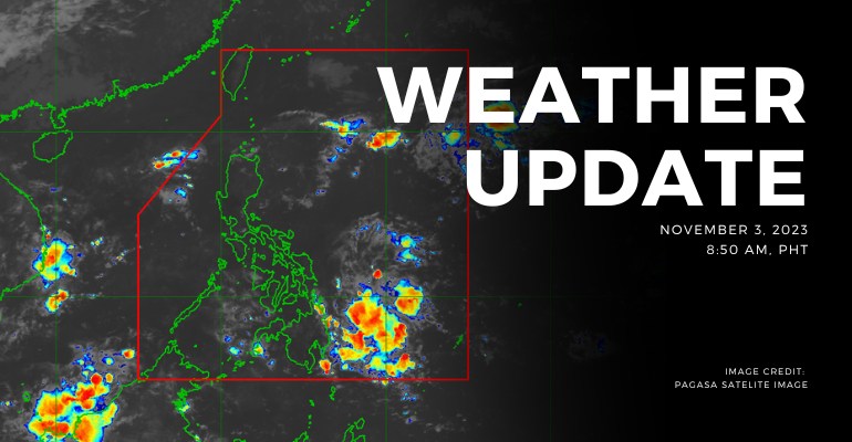 PAGASA: Shear Line affects the northern and eastern sections of Northern Luzon