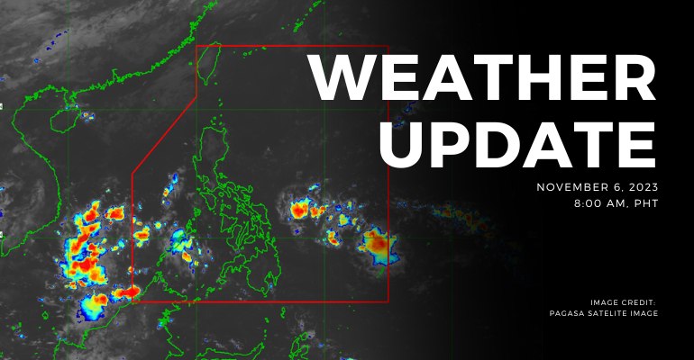 PAGASA:Easterlies affecting Palawan, Visayas, and Mindanao