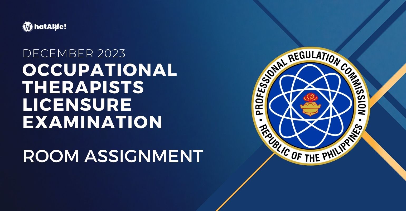 Room Assignment — December 2023 Occupational Therapists Licensure Exam