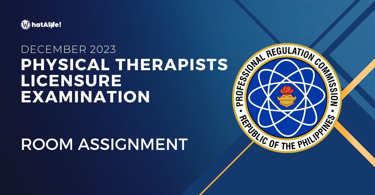 Room Assignment — December 2023 Physical Therapists Licensure Exam