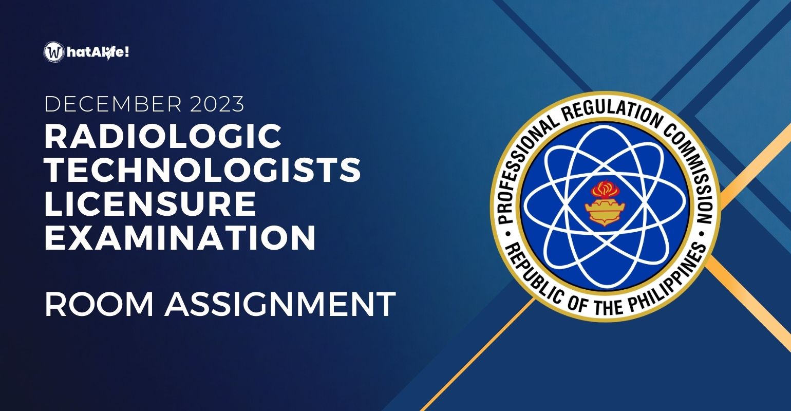 room assignment december 2023 radiologic technologists licensure exam